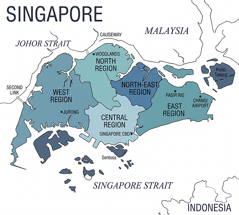 Map of Singapore
